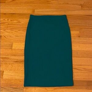 Forest Green Midi Skirt